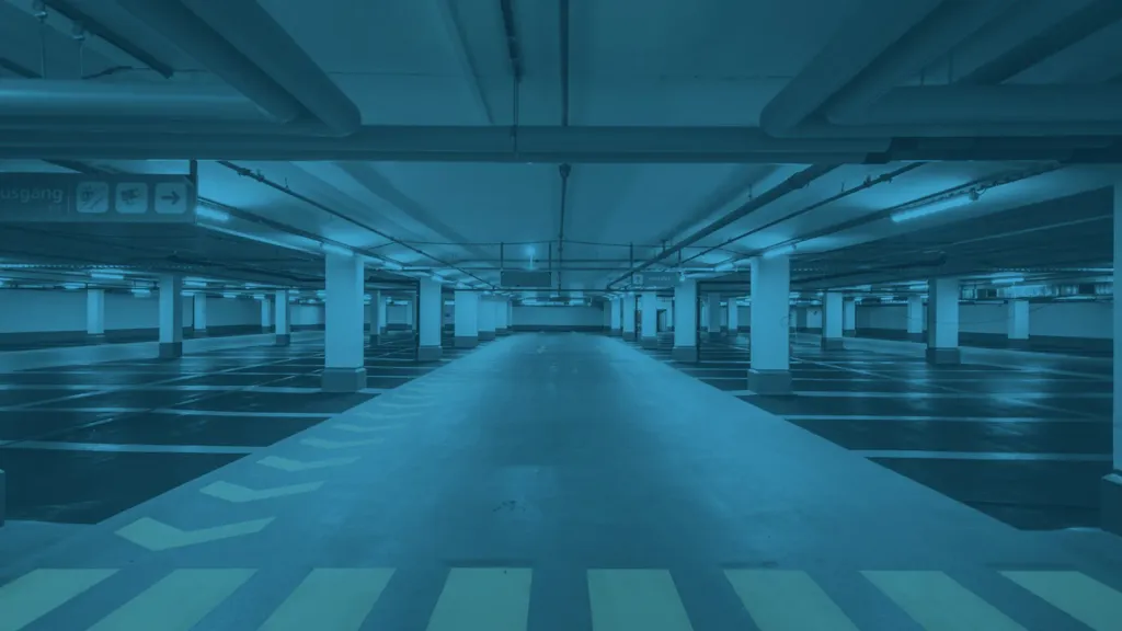 Modern parking garage