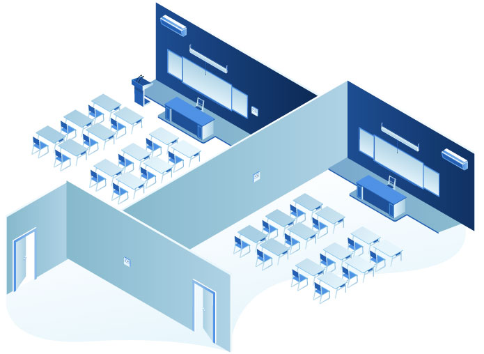 Typical indoor air quality system diagram