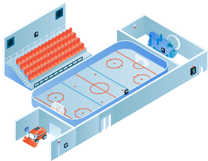 Typical ice arenas system diagram