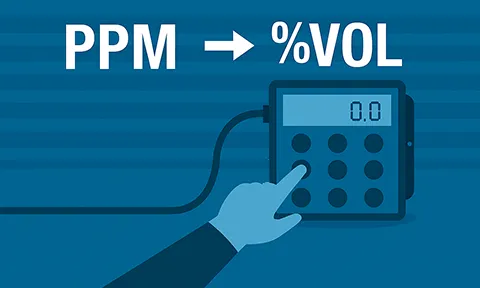 How to Convert ppm to %vol