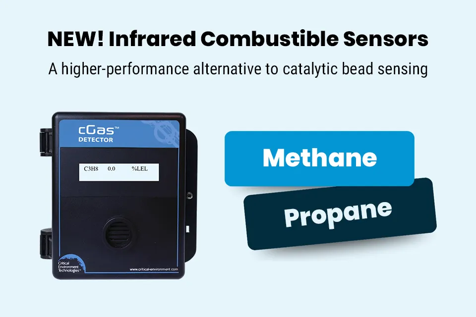 CET Adds NDIR Combustible Gas Sensor Options to cGas Detector Family